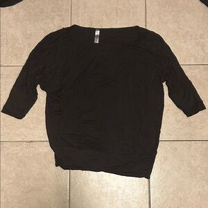 Brown Women's Off-Shoulder Top